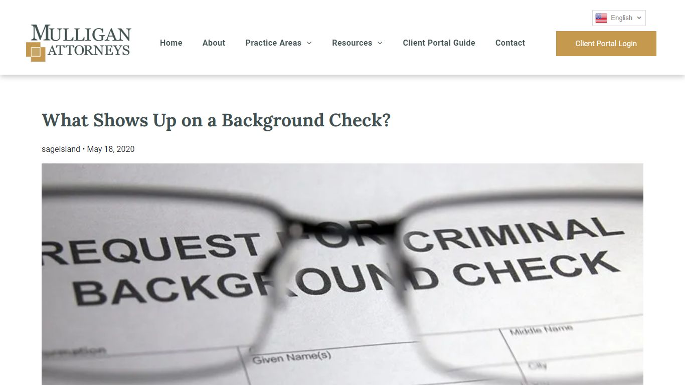 What Shows Up on a Background Check? - Mulligan Attorneys, PLLC